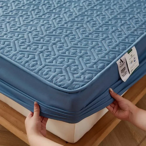 Pure Cotton  Anti-bacterial Quilted Mattress Cover