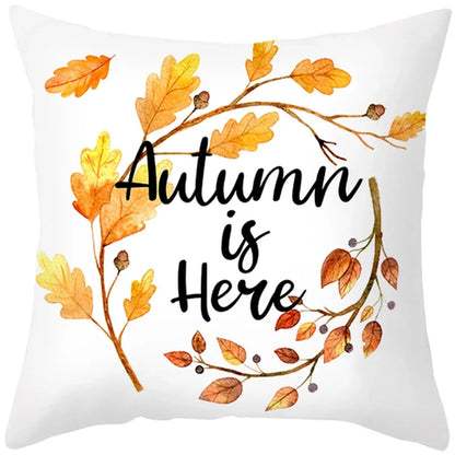 Autumn Fall Pumpkin Pillow Case