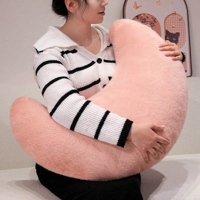 Moon Throw Pillows Soft Moon Shaped Pillows