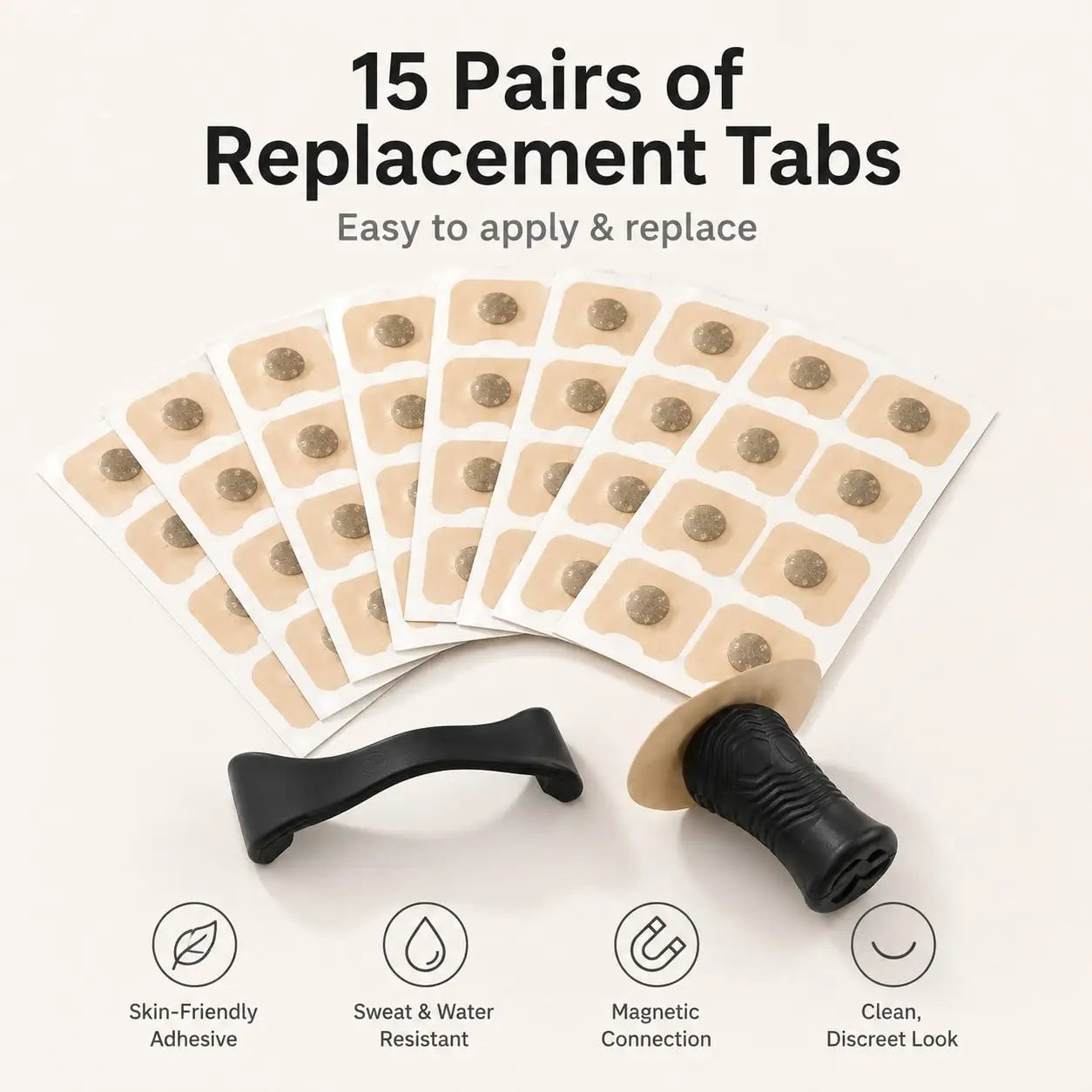 30pcs Square Nose Strips & 4pcs Nose Clips
