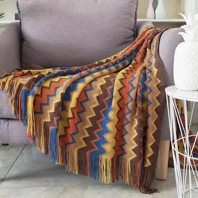Boho Bed Plaid Blanket