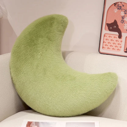 Moon Throw Pillows Soft Moon Shaped Pillows