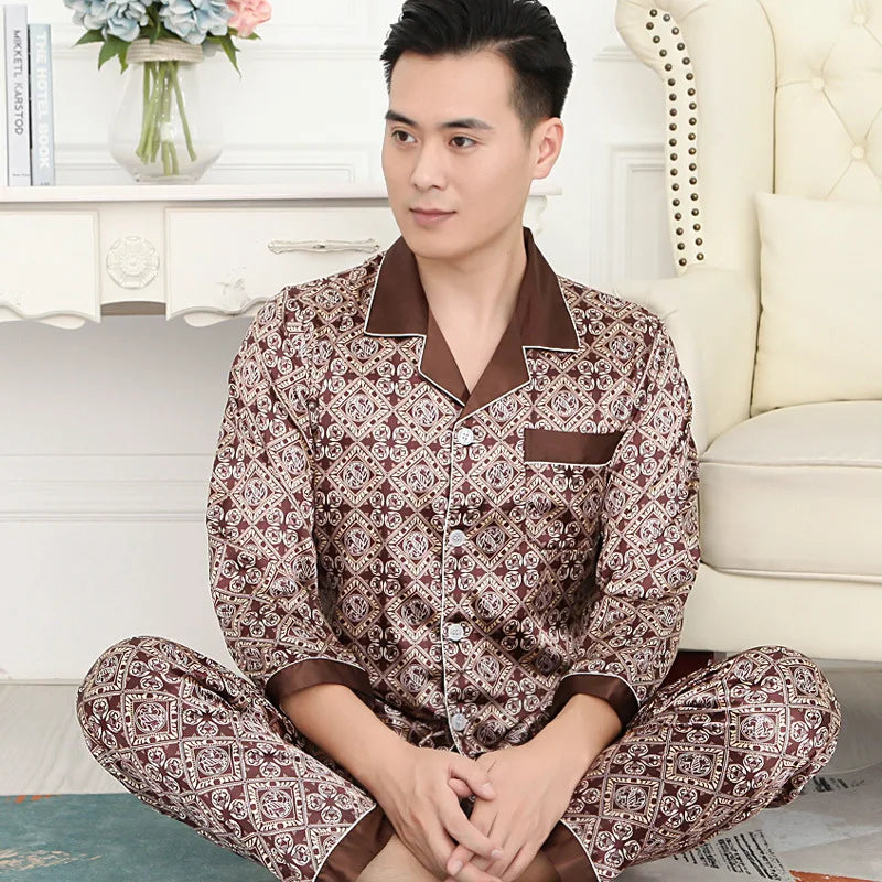 Silk Satin Pajamas for Men
