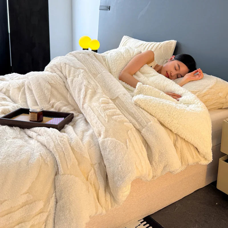 jacquard blanket thickened