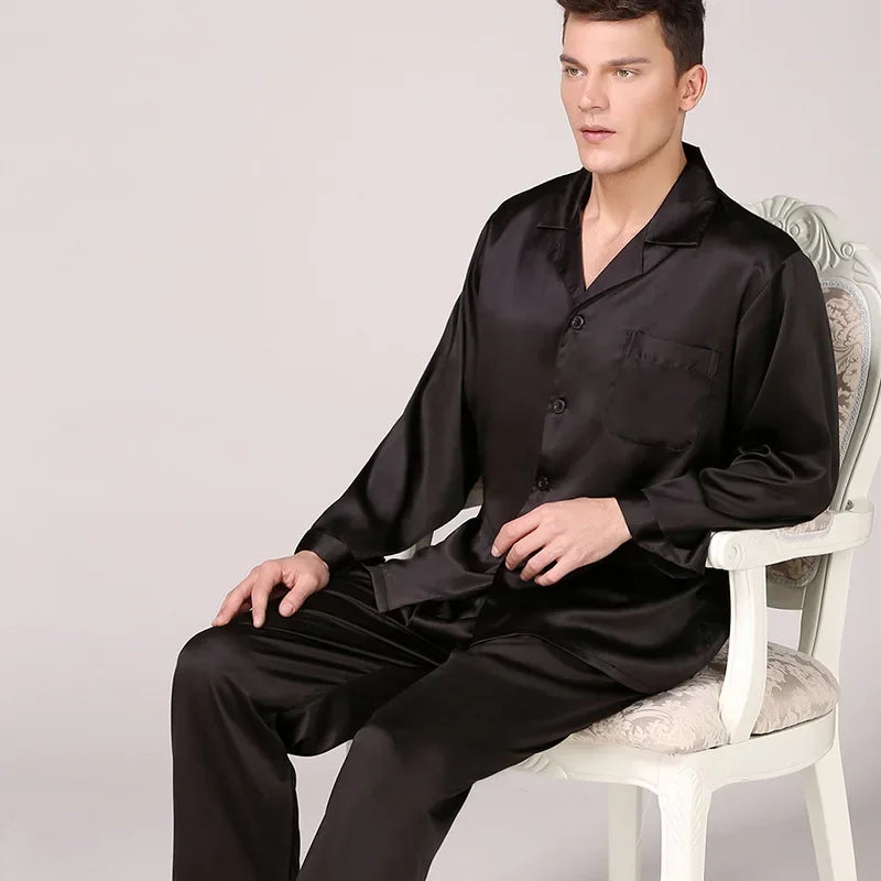 Silk Satin Pajamas for Men