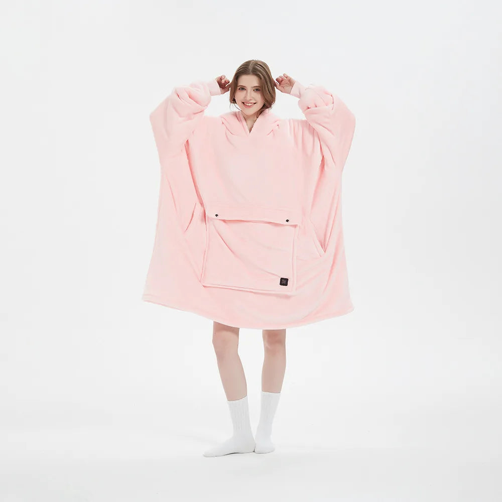 Winter Wearable Blanket Hoodie