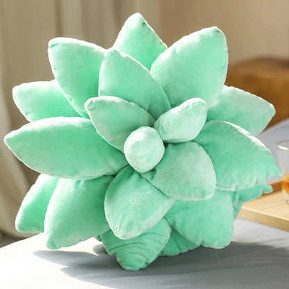 Inyahome 3D Succulent Throw Pillow