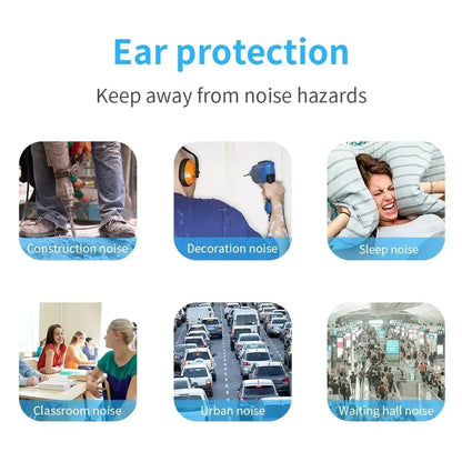 50pcs Earplugs Noise Reduction Insulation Foam