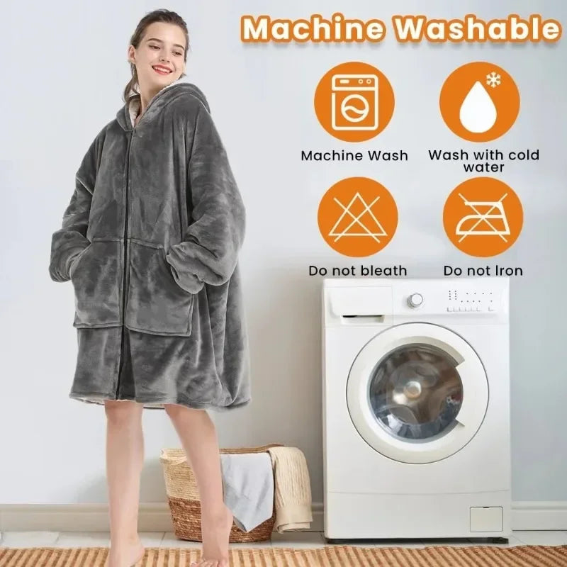 Hoodie Oversized Wearable Blanket