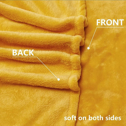 Fleece Flannel Gold Blankets