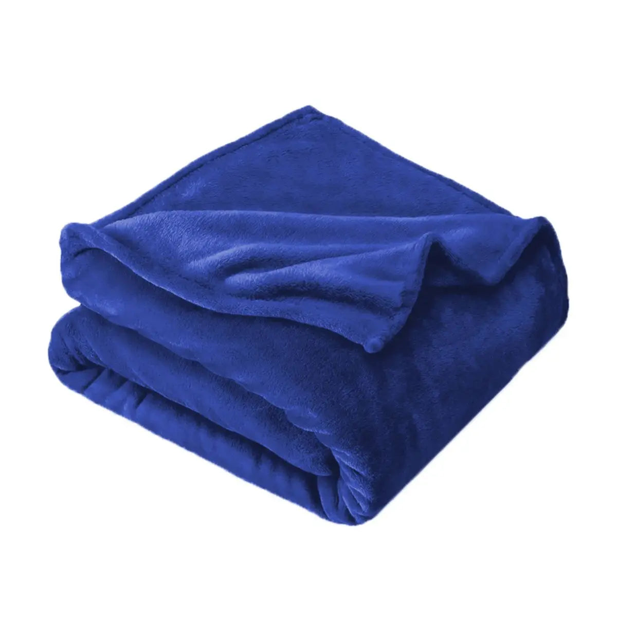 Pure color thick fleece blanket