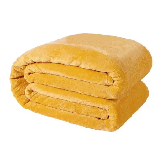 Fleece Flannel Gold Blankets