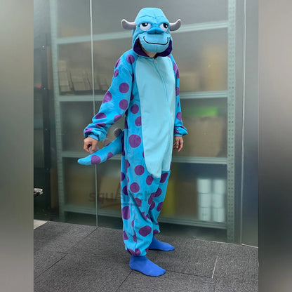 sully monsters inc adult onesie Sully and Mike Halloween Onesies – Sandman's Shop