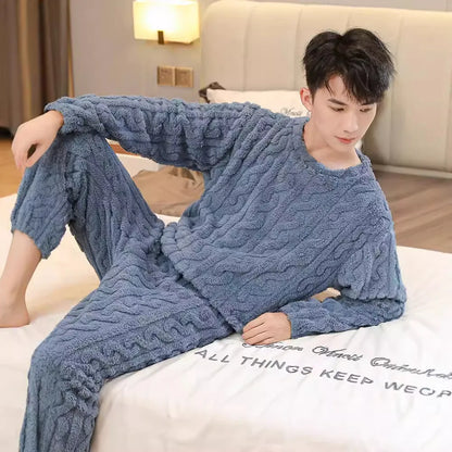 Coral Fleece Pajamas Men's