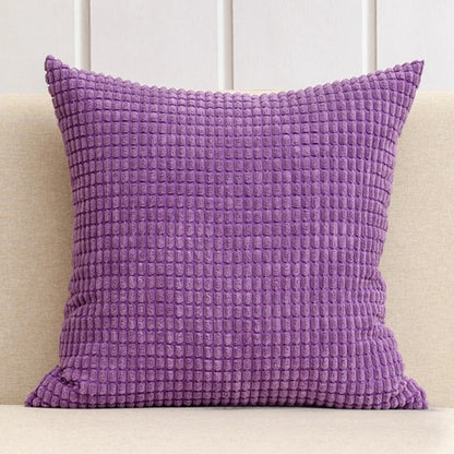 Soft Corduroy Corn Grain Decorative Throw Pillow Cover