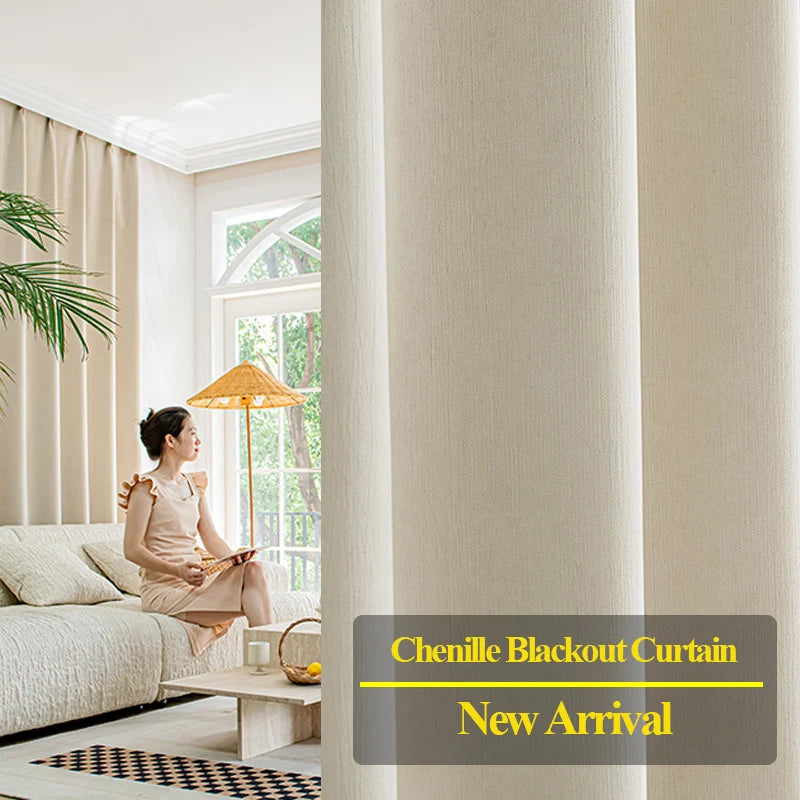 Solid Blackout Curtain for Bedroom