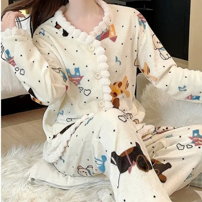 Coral Fleece Pajamas Women