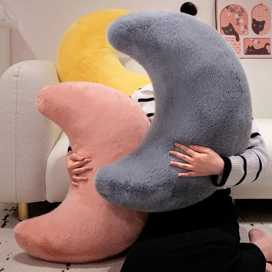 Moon Throw Pillows Soft Moon Shaped Pillows