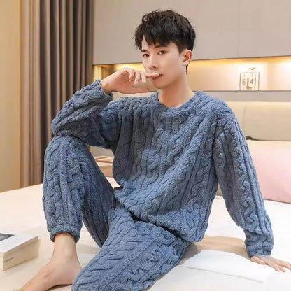 Coral Fleece Pajamas Men's