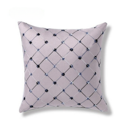 Fashion Grid Bed Sofa Throw Pillow