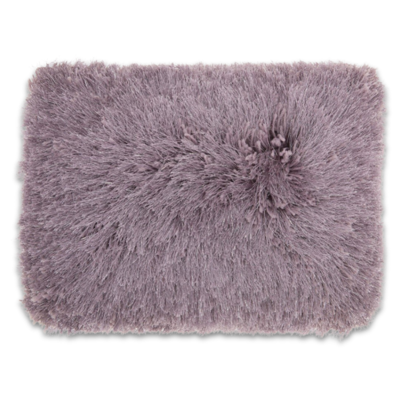 Lavender Super Shaggy Throw Pillow