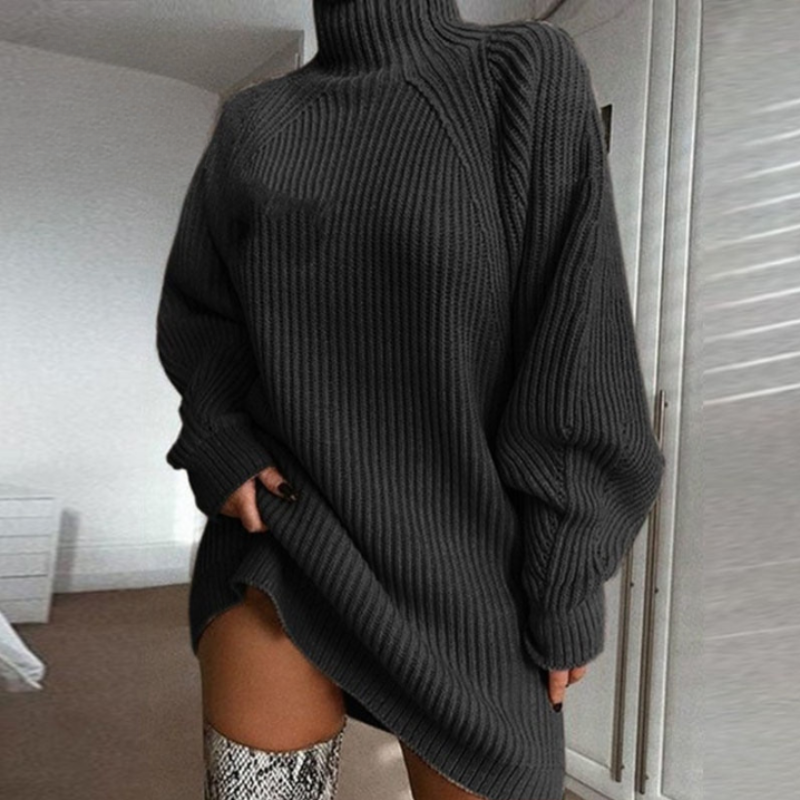 Oversized Knitted Sweater Dress