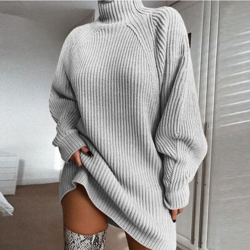 Oversized Knitted Sweater Dress