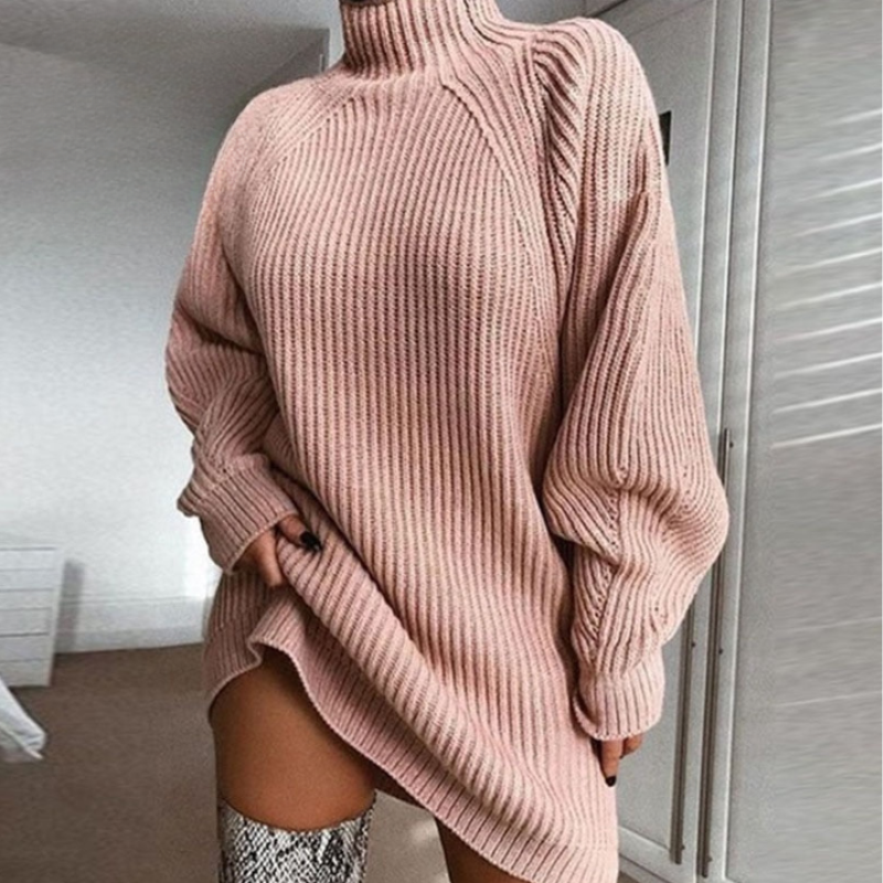 Oversized Knitted Sweater Dress