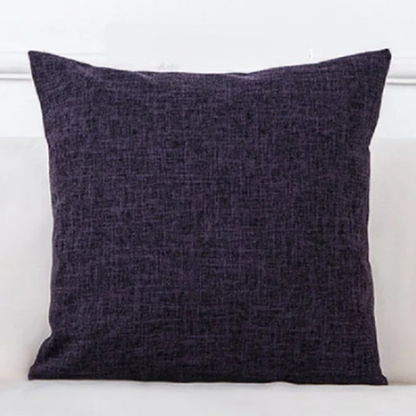 Solid Linen Sofa Throw Pillow Cover