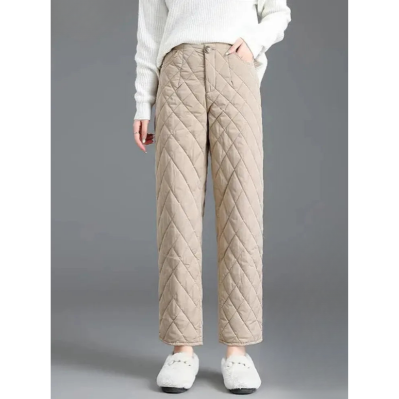 Thick Snow Wear High Waist Pants