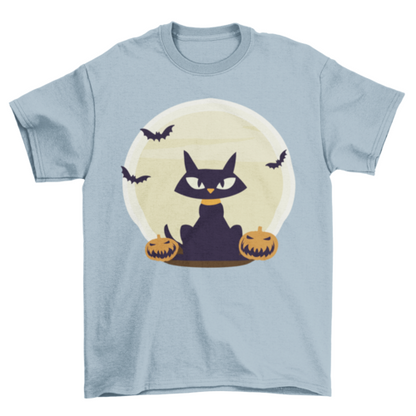 Black Cat Halloween T-shirt