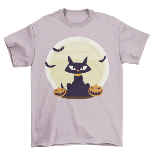 Black Cat Halloween T-shirt