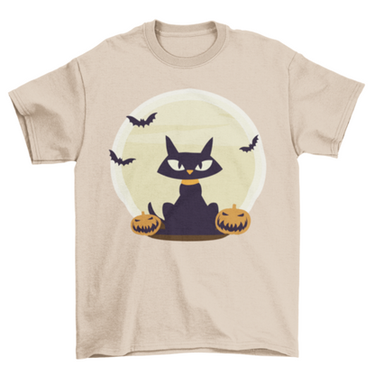 Black Cat Halloween T-shirt