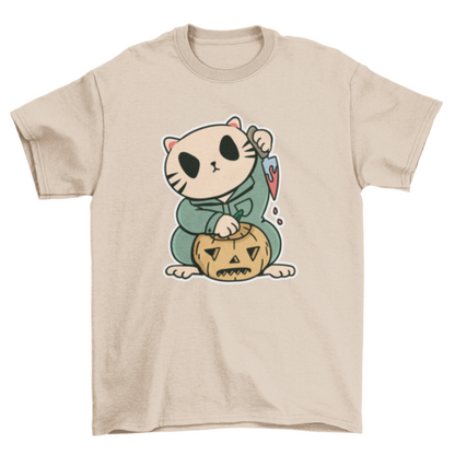 Halloween Cat Character T-Shirt