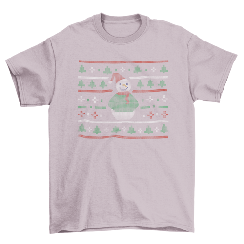 Snowman Ugly Christmas Sweater T-Shirt