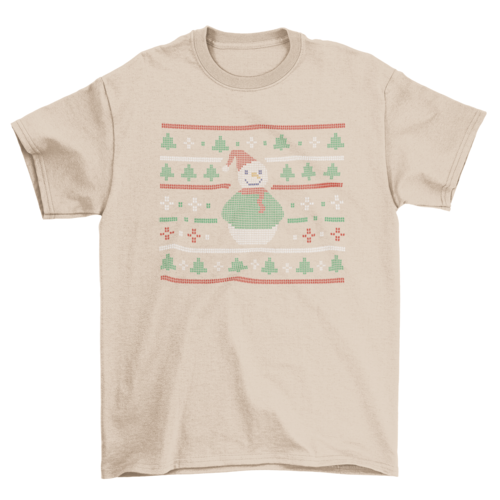 Snowman Ugly Christmas Sweater T-Shirt