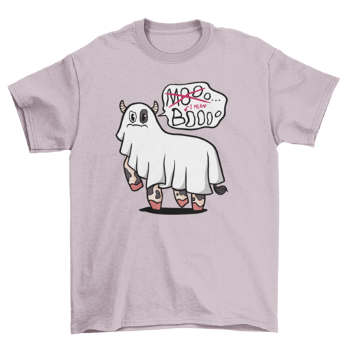 Ghost Cow Funny Halloween T-Shirt