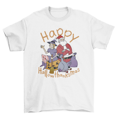 Happy Hallowthanksmas T-Shirt