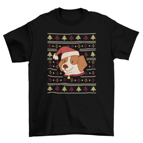 Ugly Christmas Sweater T-Shirt - Dog