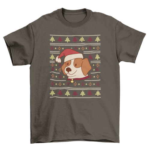 Ugly Christmas Sweater T-Shirt - Dog