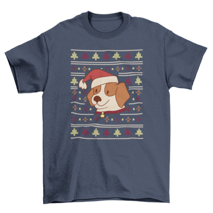 Ugly Christmas Sweater T-Shirt - Dog