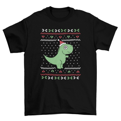 T-rex Ugly Sweater Christmas T-shirt