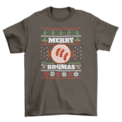 Merry BBQMas Ugly Christmas Sweater T-shirt