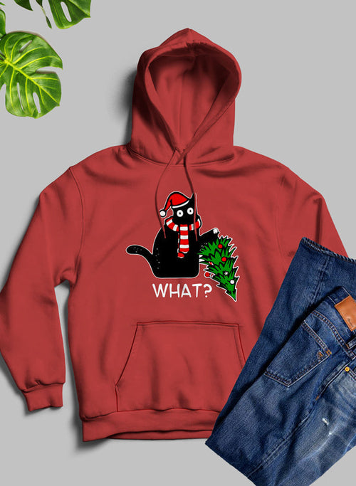 What? Cat Christmas Tree Hoodie