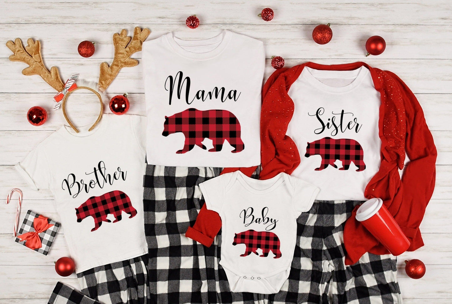 Christmas Baby Bear Onesie