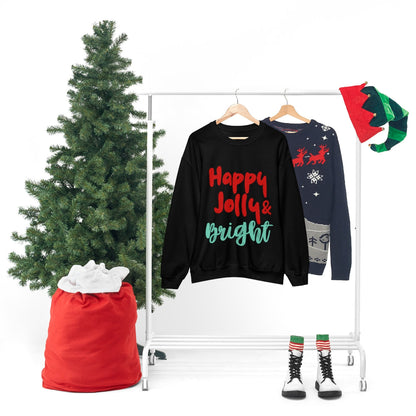 Happy Jolly & Bright Christmas Sweatshirt