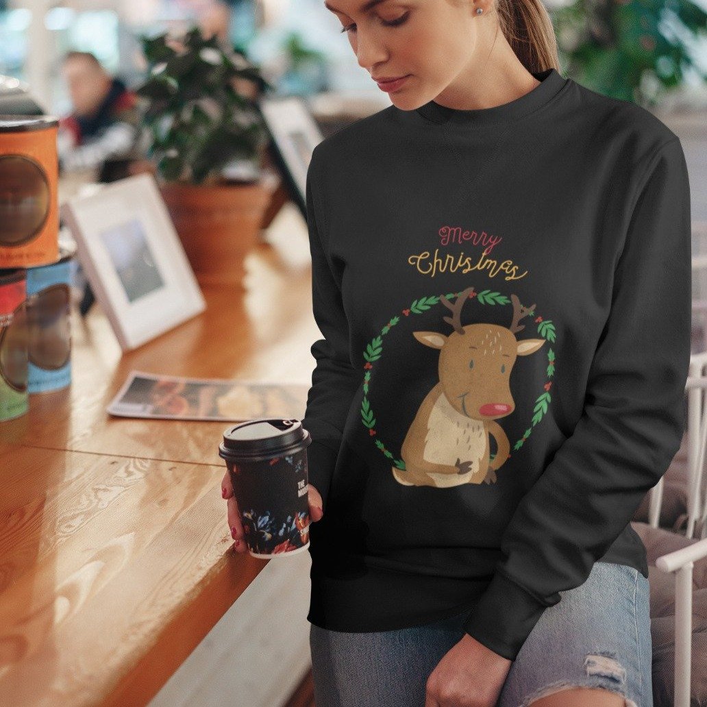 Women's Reindeer Crewneck Sweatshirt