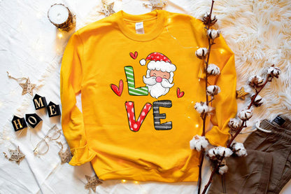 Love Santa Christmas Sweatshirt