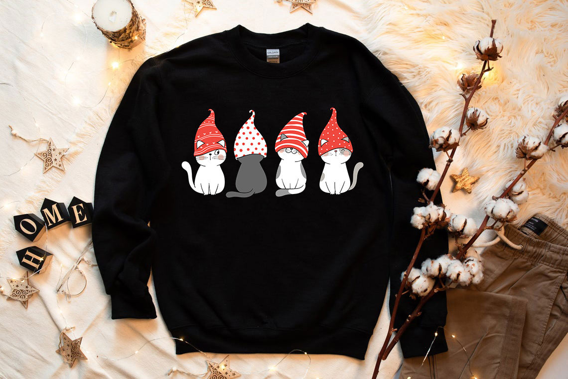 Cats Christmas Sweatshirt