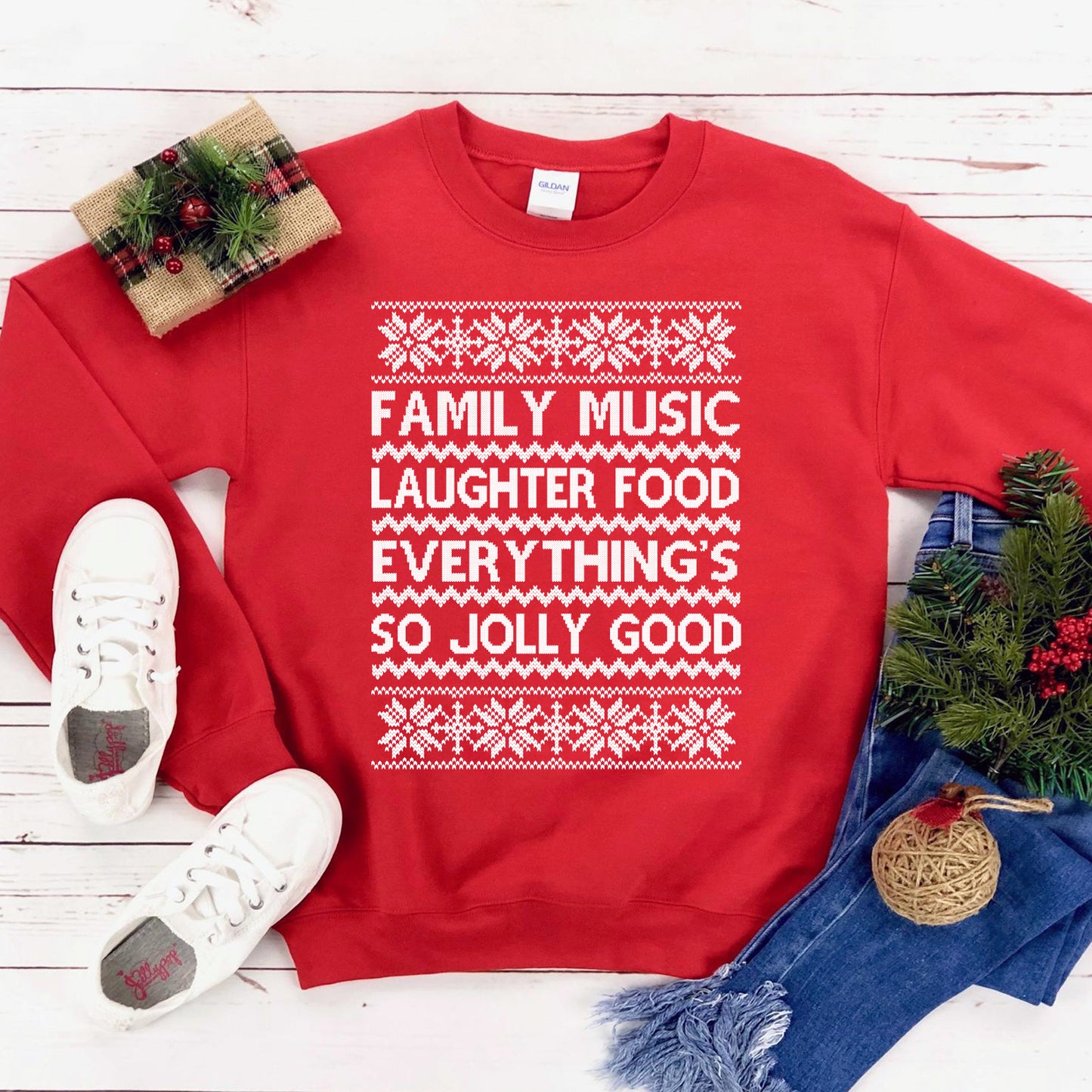 Family Music Ugly Christmas Sweatshirt